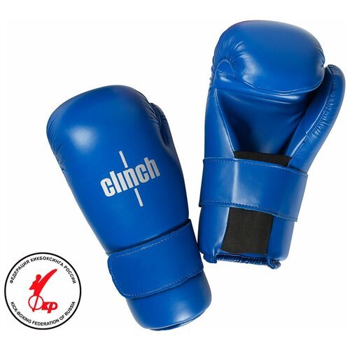 Перчатки полуконтакт Clinch Semi Contact Gloves Kick синие (размер L, ) L