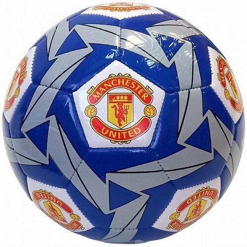 Мяч футбольный MEIK Man Utd (PVC 2,5 мм, 315 гр. , маш. сш. ) (синий/белый)