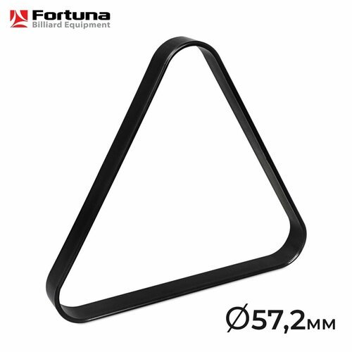 Треугольник для бильярда Fortuna Junior, 57,2 мм, пул, пластик, чёрный, 1 шт.