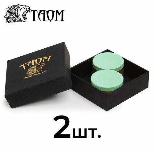 Мел для бильярда Taom Soft Chalk Green в коробке, 2 шт.