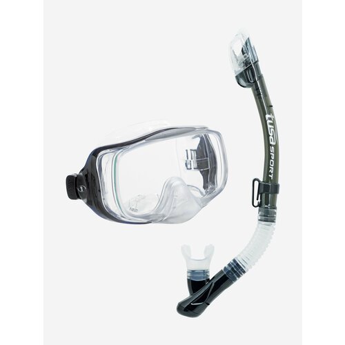 Комплект для плавания TUSA IMPREX 3-D DRY, черный, маска+трубка
