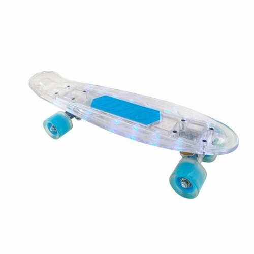 Скейт детский Navigator пластик, 56х15х11см, со свет. эффектами Т20015 (Белый)