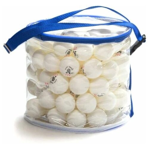 Мячи для настольного тенниса Dragon Training Platinum ★★★ 100 шт. белые в прозрачной сумке