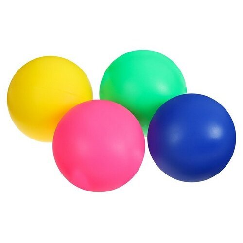 Набор мячей для детского бадминтона ONLYTOP, 4 шт, цвет микс