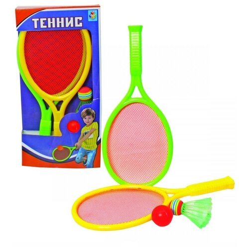 Набор для тенниса 1Toy ракетки, мячик, коробка (Т59931)