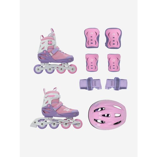 Набор детский: роликовые коньки, шлем, комплект защиты Reaction Rainbow Мультицвет; RUS: 36-41, Ориг: 36-41
