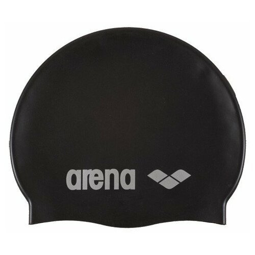 Шапочка для плавания ARENA Classic Silicone 9166255, черный, силикон