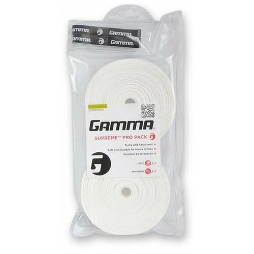Намотка / Овергрип Gamma Supreme Pro Pack / 30 шт белая