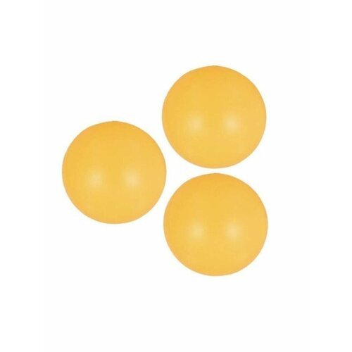 Мячи шарики для настольного тенниса Estafit, 3 шт, оранжевые