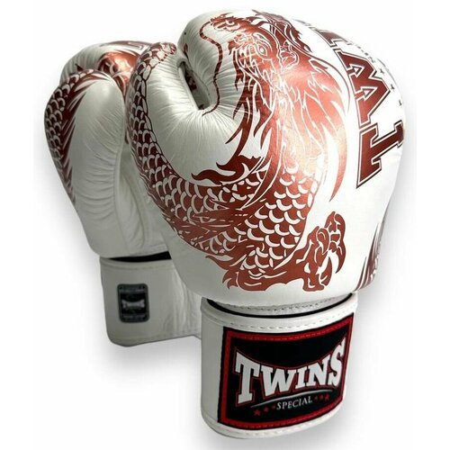 Боксерские перчатки TWINS Special FBGVL3-49 white brown10oz