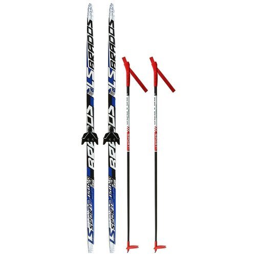 Комплект лыжный бренд ЦСТ 'Step', длина лыж 150 см, длина палок 110 (+/-5 см), крепление NN75 мм, цвет микс