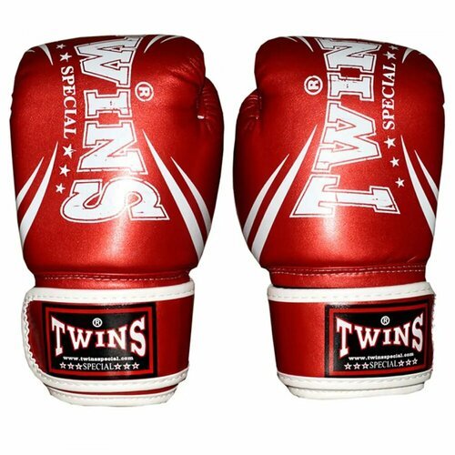 Боксерские перчатки Twins fbgvs3-tw6 fancy boxing gloves металик красные (Полиуретан, TWINS, 12 унций, 400, 200, 150, Металлик красный) 12 унций
