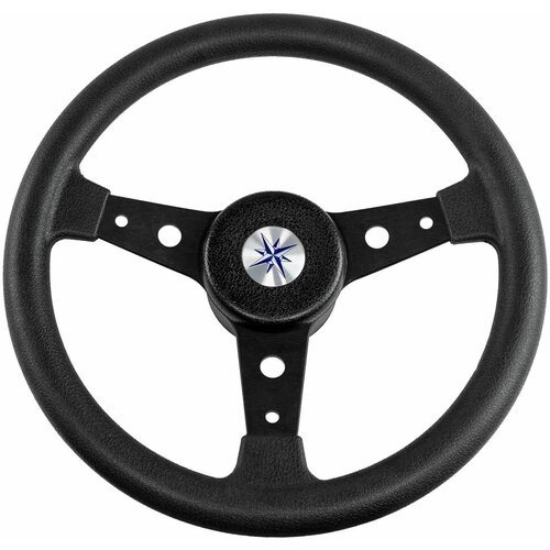 Рулевое колесо DELFINO обод и спицы черные д. 340