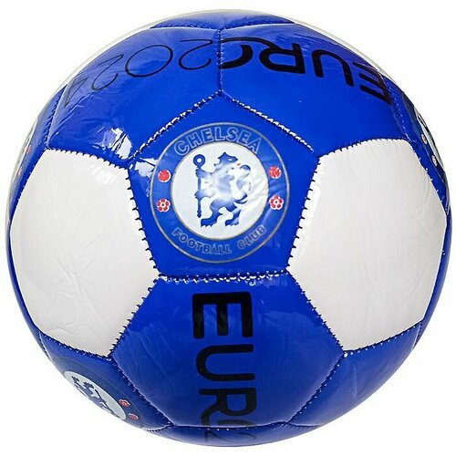 Мяч футбольный MEIK Chelsea (PVC 1,6 мм, 325 гр. , маш. сш. ) (синий/белый)
